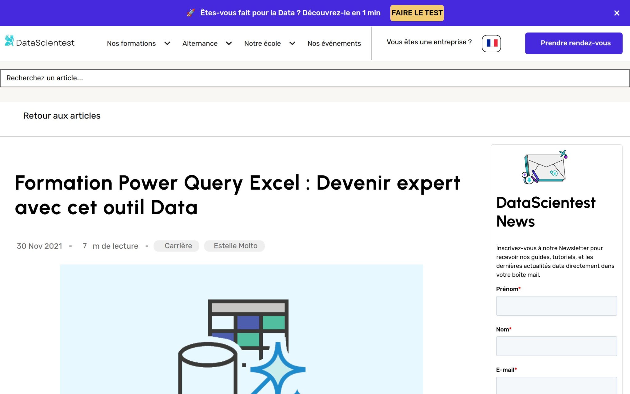 Formation Power Query Excel - DataScientest.com