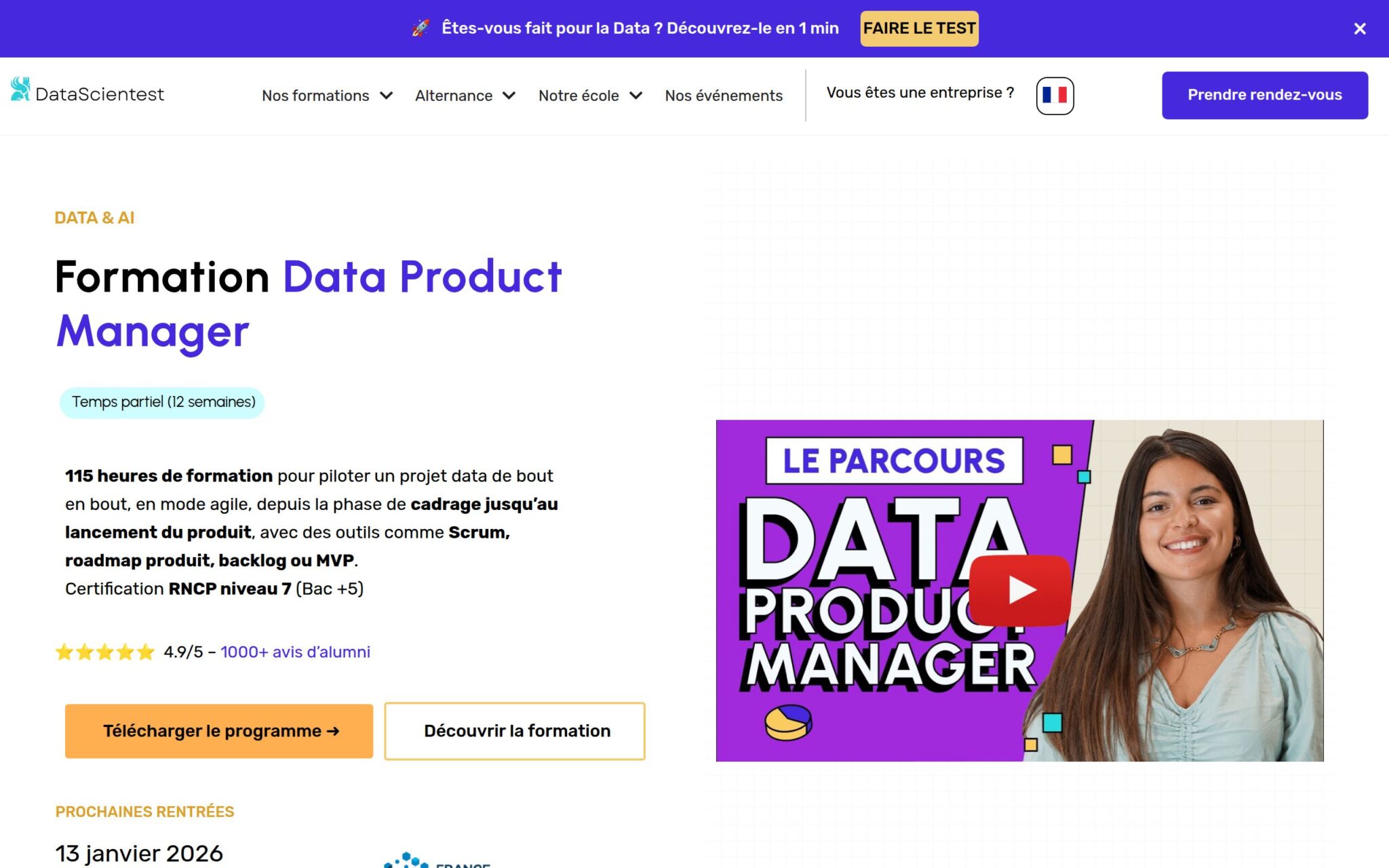 Data Product Manager - DataScientest.com