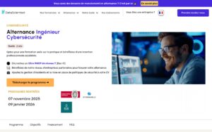 Formation Ingénieur Cybersécurité en alternance – DataScientest.com