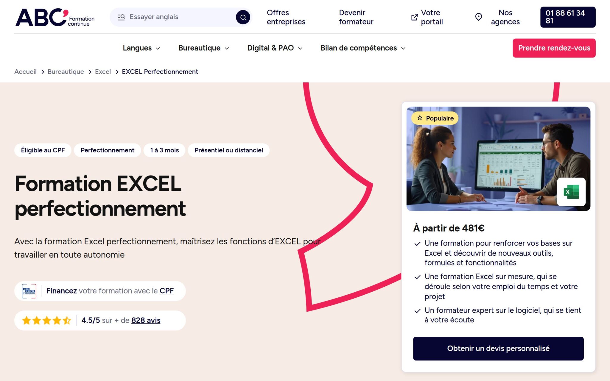 Excel Perfectionnement - ABC FORMATION CONTINUE