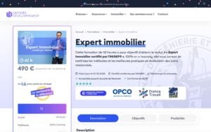 Expert immobilier (formation spécialisée, 42 h) - ODYSSEE DEVELOPPEMENT
