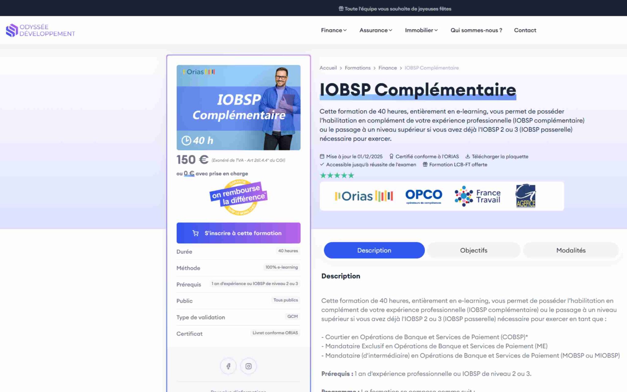IOBSP Complémentaire - ODYSSEE DEVELOPPEMENT