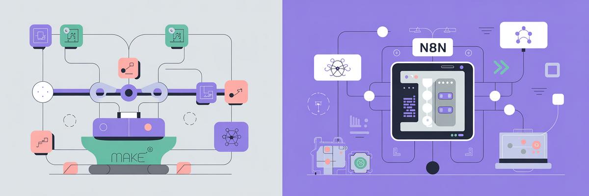 Make vs N8N : comparaison rapide des deux plateformes d'automatisation