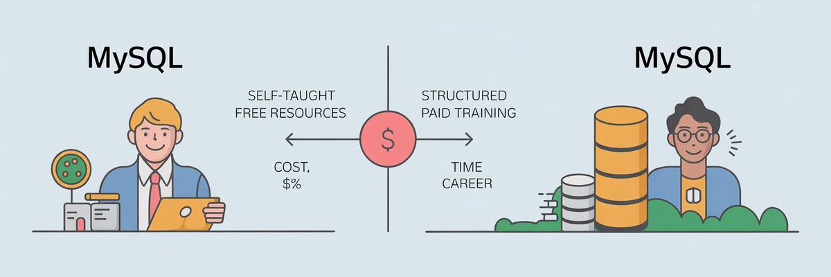 Autodidacte vs formation : quelle est la meilleure méthode pour apprendre MySQL ? 1 Quelle est la meilleure méthode pour apprendre MySQL : comparaison directe