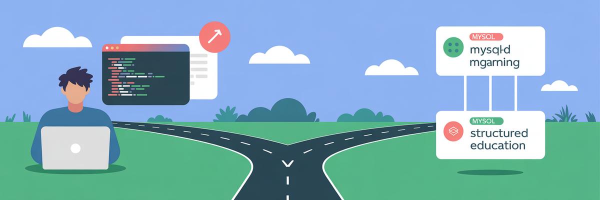 Autodidacte vs formation : quelle est la meilleure méthode pour apprendre MySQL ? 2 L'apprentissage autodidacte de MySQL : avantages et inconvénients