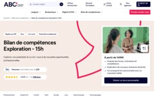 Bilan de compétences – Exploration 15 Heures – ABC FORMATION CONTINUE