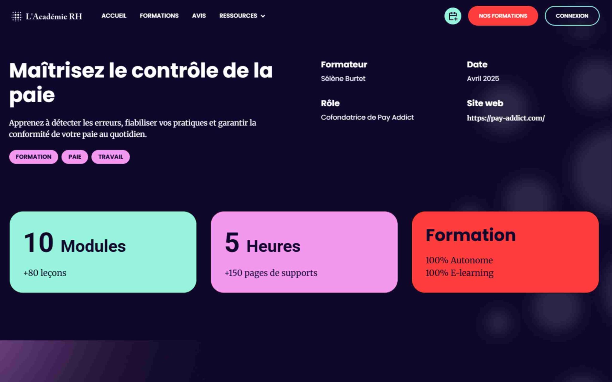 Le contrÎle de la paie - Académie RH