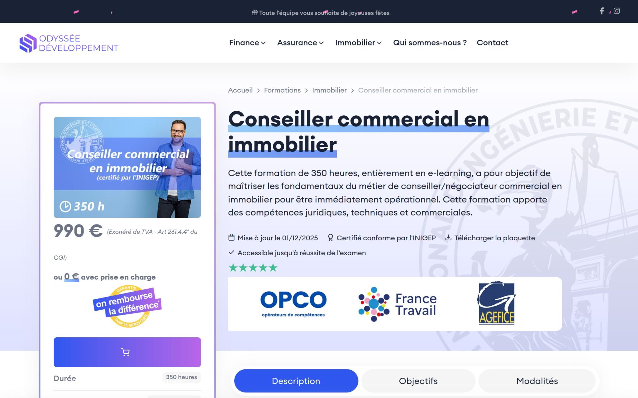 Conseiller commercial en immobilier - ODYSSEE DEVELOPPEMENT