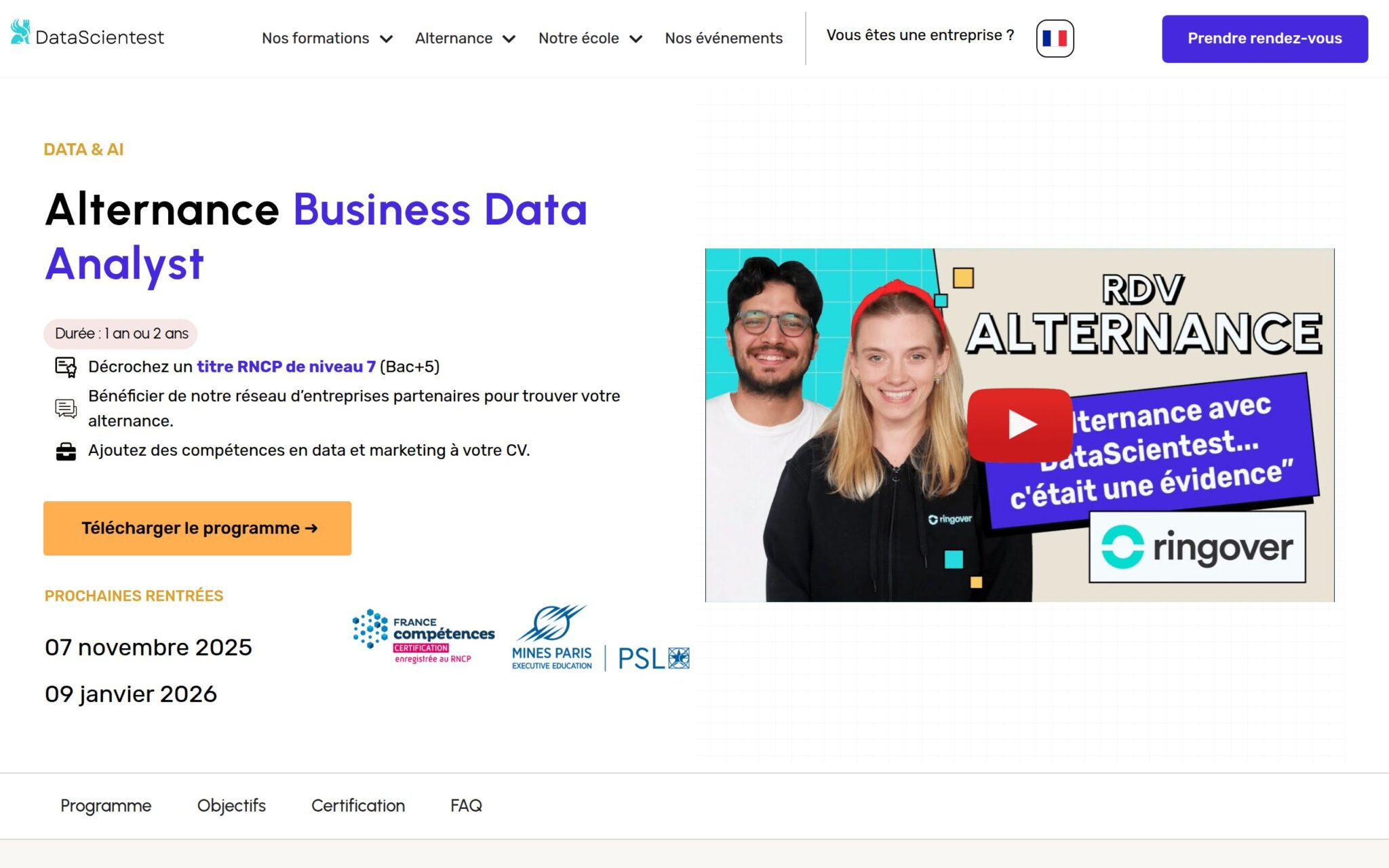 Business Data Analyst - DataScientest.com