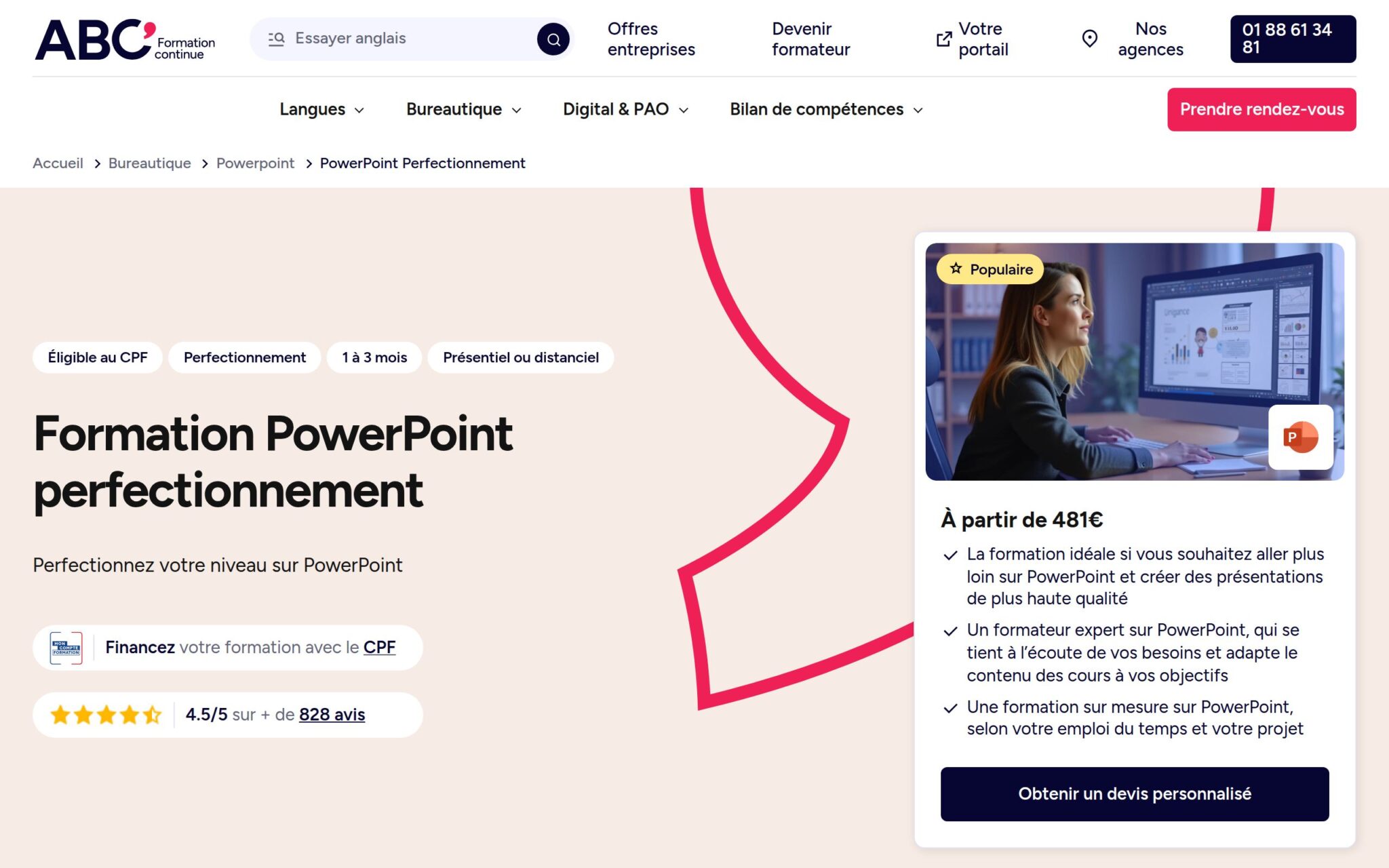 PowerPoint Perfectionnement - ABC FORMATION CONTINUE