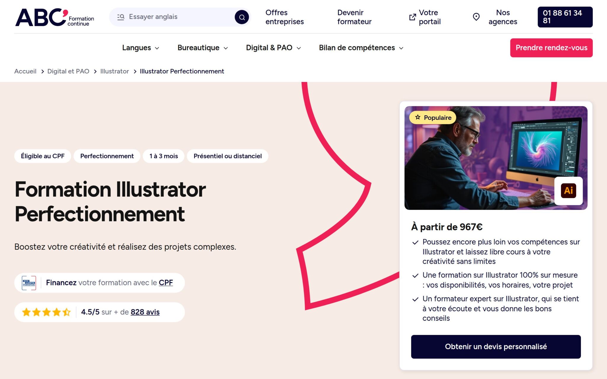 Illustrator Perfectionnement - ABC FORMATION CONTINUE