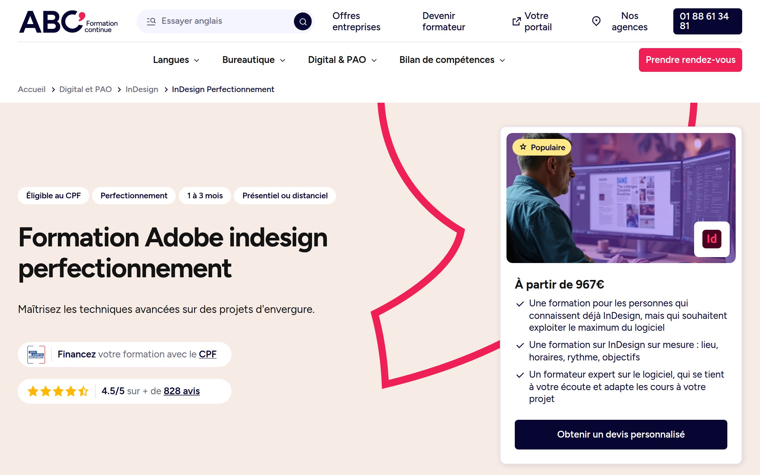 InDesign Perfectionnement – ABC FORMATION CONTINUE