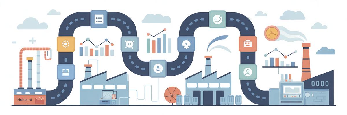 Fonctionnalités clés de HubSpot adaptées au secteur industriel