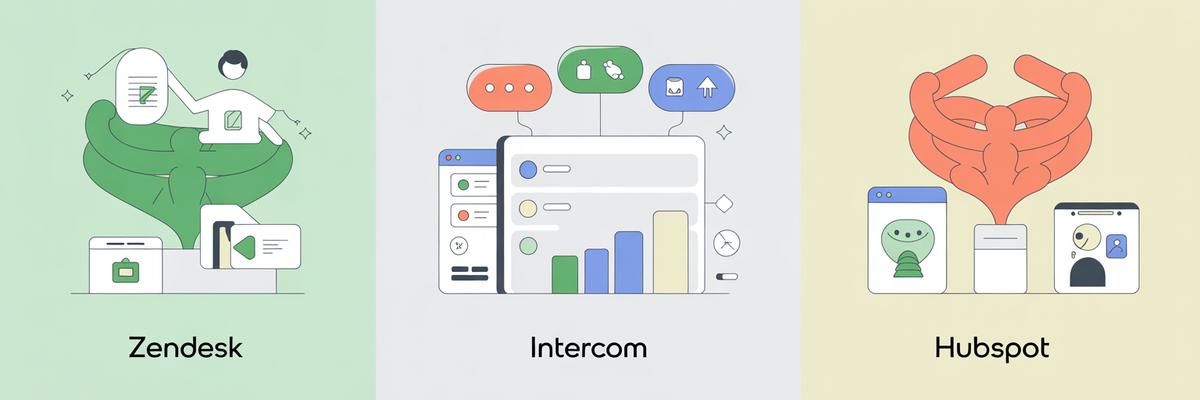 HubSpot vs Intercom vs Zendesk : quel chatbot choisir pour votre support client ? 5 Cas d'usage idéaux pour chaque solution