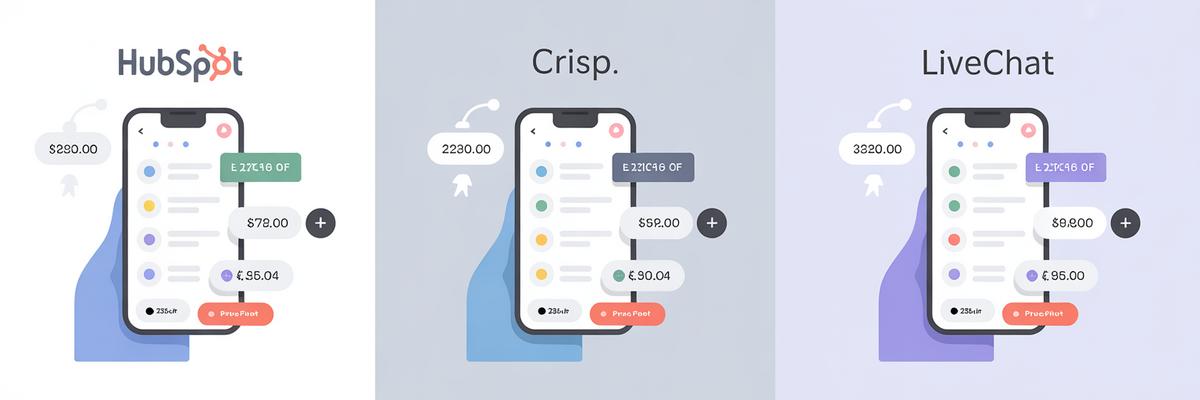 HubSpot vs Crisp vs LiveChat : quelle solution de chat en direct pour le B2B ? 1 Comparatif des fonctionnalités principales : HubSpot vs Crisp vs LiveChat pour le B2B