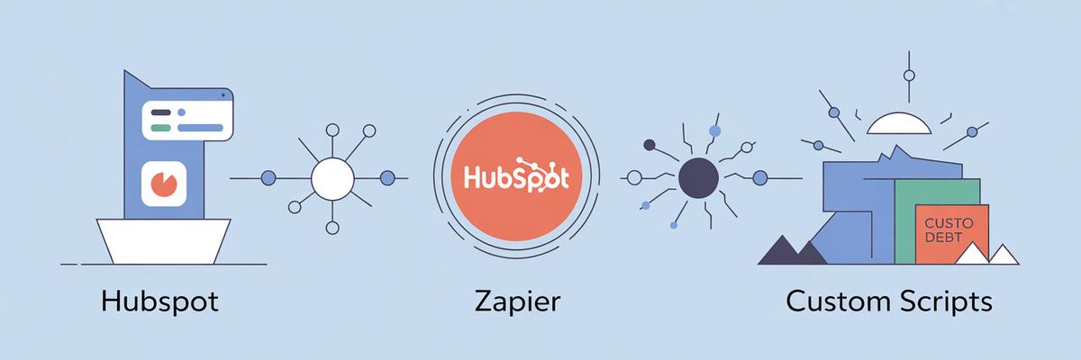 HubSpot Operations Hub est-il supérieur à Zapier ou aux scripts sur-mesure ?