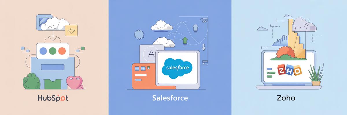 Qui remporte le match entre HubSpot Breeze, Salesforce Agentforce et Zoho Zia en 2026 ?