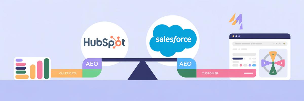 HubSpot AEO vs Meteoria vs BrightEdge : quelle solution d'Answer Engine Optimization pour le marché français ? 11 HubSpot face à Salesforce : quel CRM pour piloter votre stratégie AEO ?