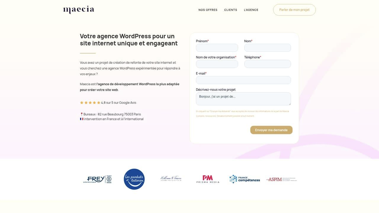 Les 10 meilleures agences Wordpress : Notre classement 5 image 2