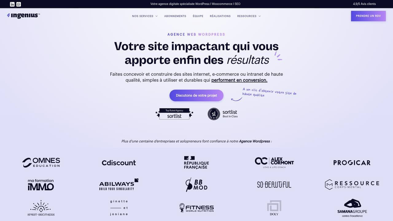 Les 10 meilleures agences Wordpress : Notre classement 6 image 3