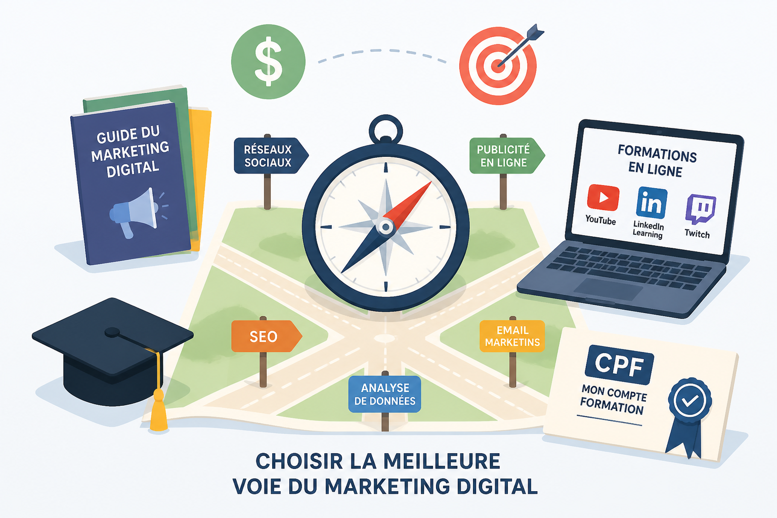 Meilleure école de marketing digital : le classement par profil et budget 1 Ce que vous allez trouver dans ce guide