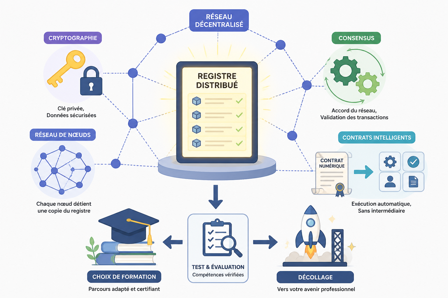 Écoles pour apprendre la blockchain en France : le top 2026 3 Qu'est-ce qu'une formation blockchain ?