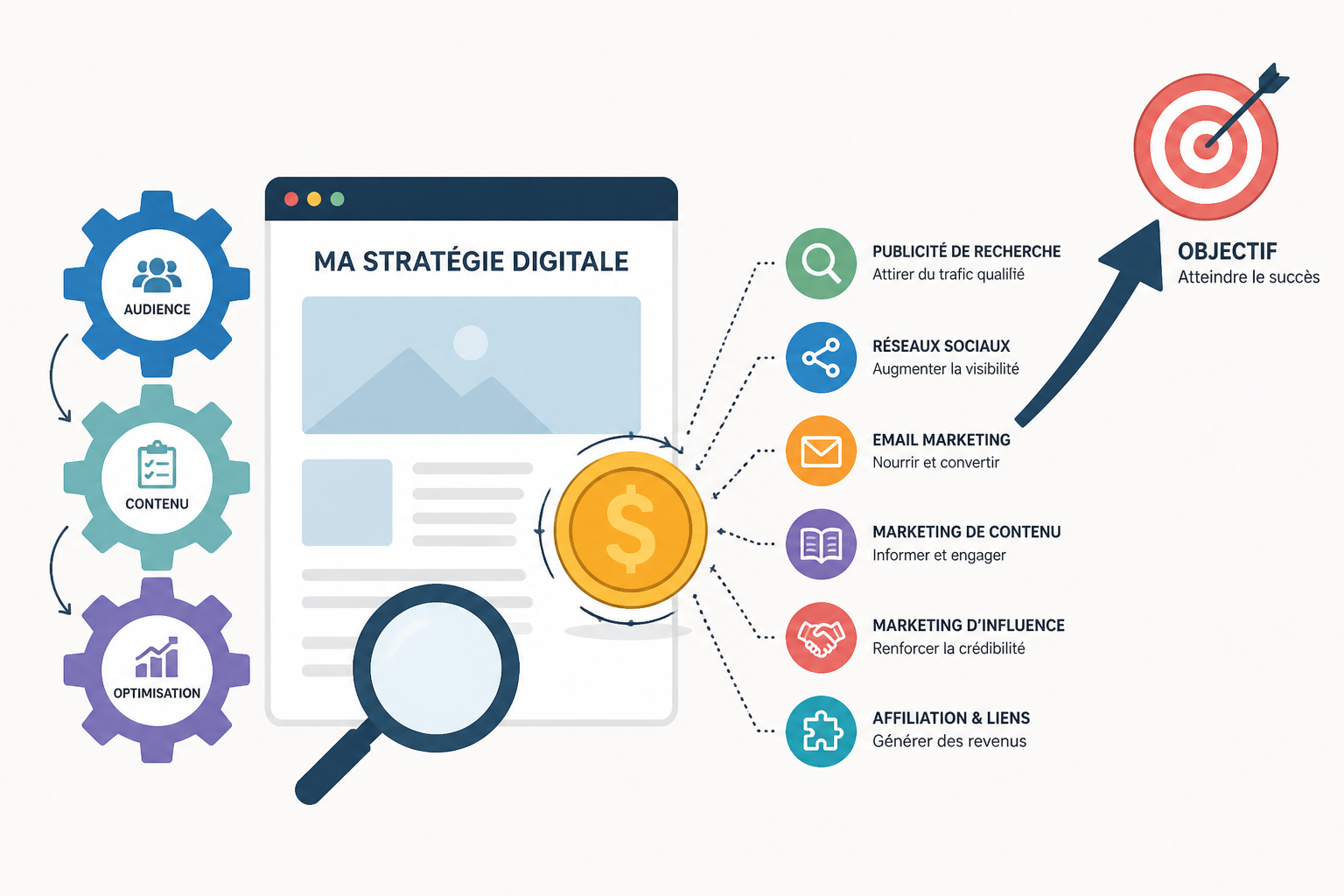 Le marketing digital, c'est quoi ? Définition et leviers principaux 2 Quels sont les grands leviers du marketing digital ?