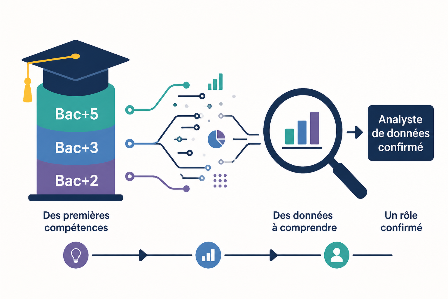 Quels niveaux et diplômes en alternance data analyst ?