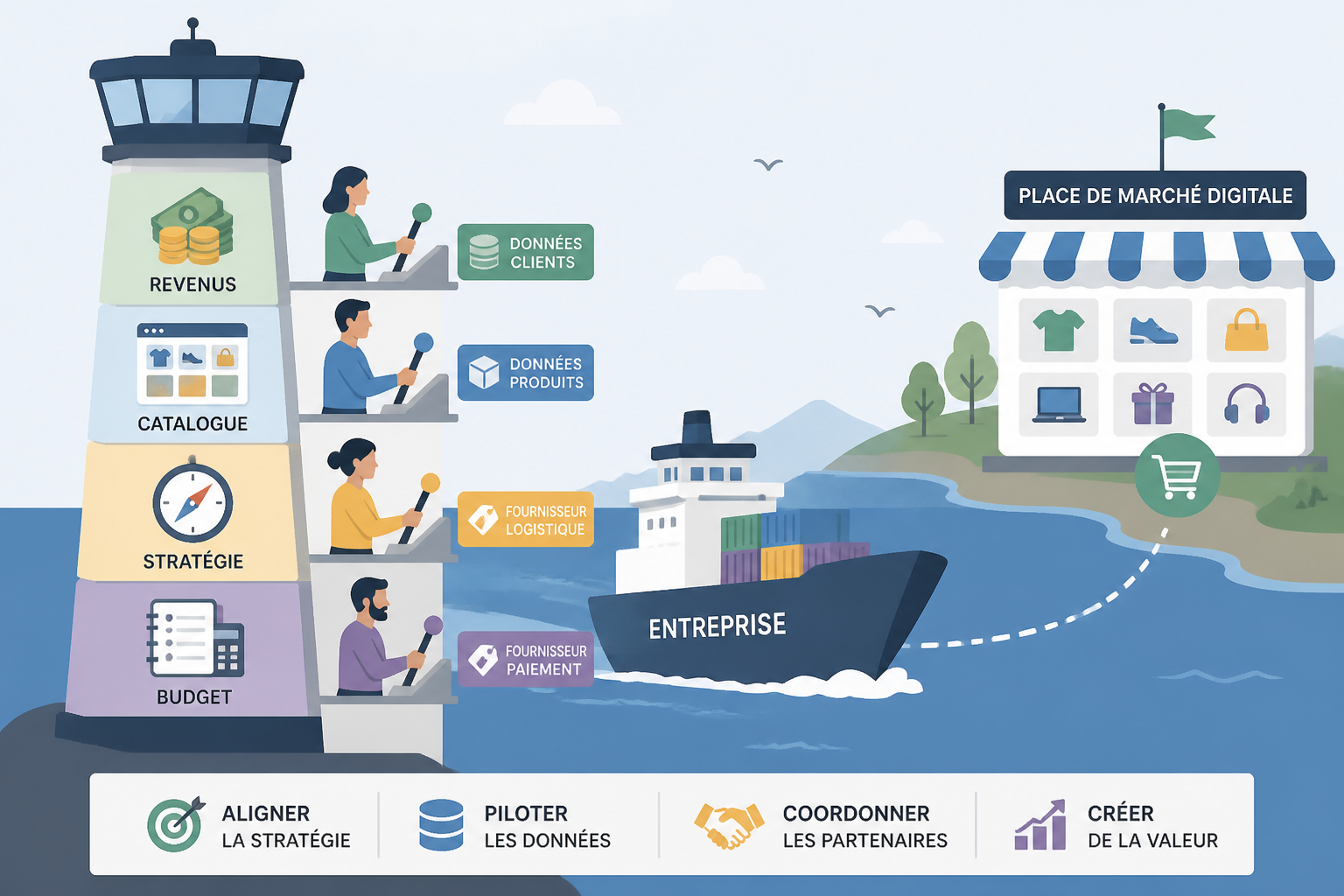 Les métiers de l'e-commerce : panorama des fonctions qui recrutent 3 Quels métiers de gestion et de pilotage ?