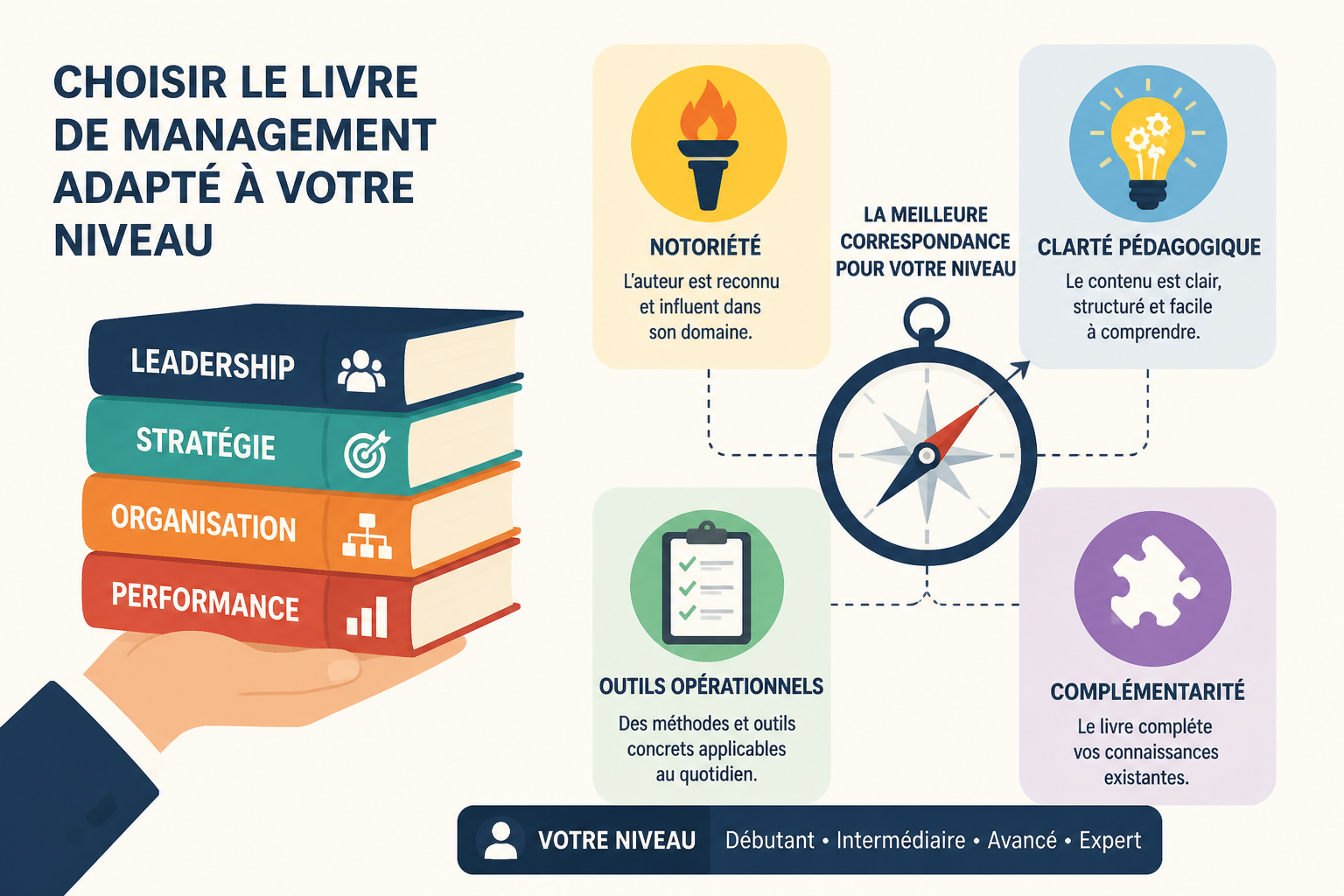 Meilleurs livres de gestion d'entreprise : 10 lectures pour piloter en 2026 2 Comment choisir son livre de gestion ?