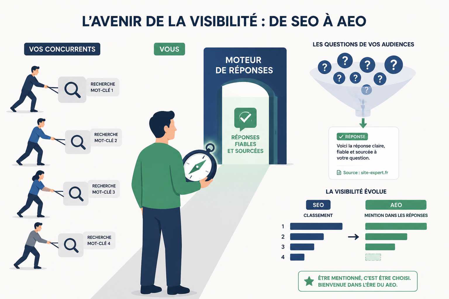 HubSpot AEO vs Meteoria vs BrightEdge : quelle solution d'Answer Engine Optimization pour le marché français ? 3 Pourquoi l'AEO compte autant sur le marché français en 2026 ?