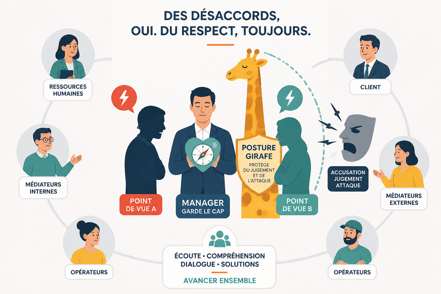 Formation communication non violente : à qui s'adresse-t-elle et que retenir ? 1 À quels profils professionnels s'adresse la formation en communication non violente ?