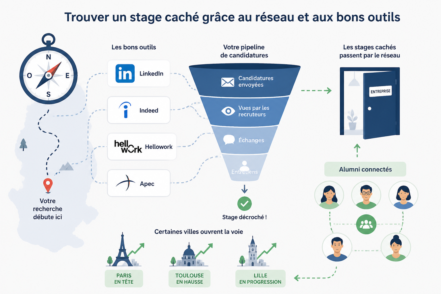 Stage de data analyst : comment en trouver un et ce qu'on y apprend 3 Où trouver un stage data analyst en 2026 ?