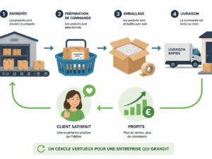 La logistique e-commerce : enjeux, métiers et organisation