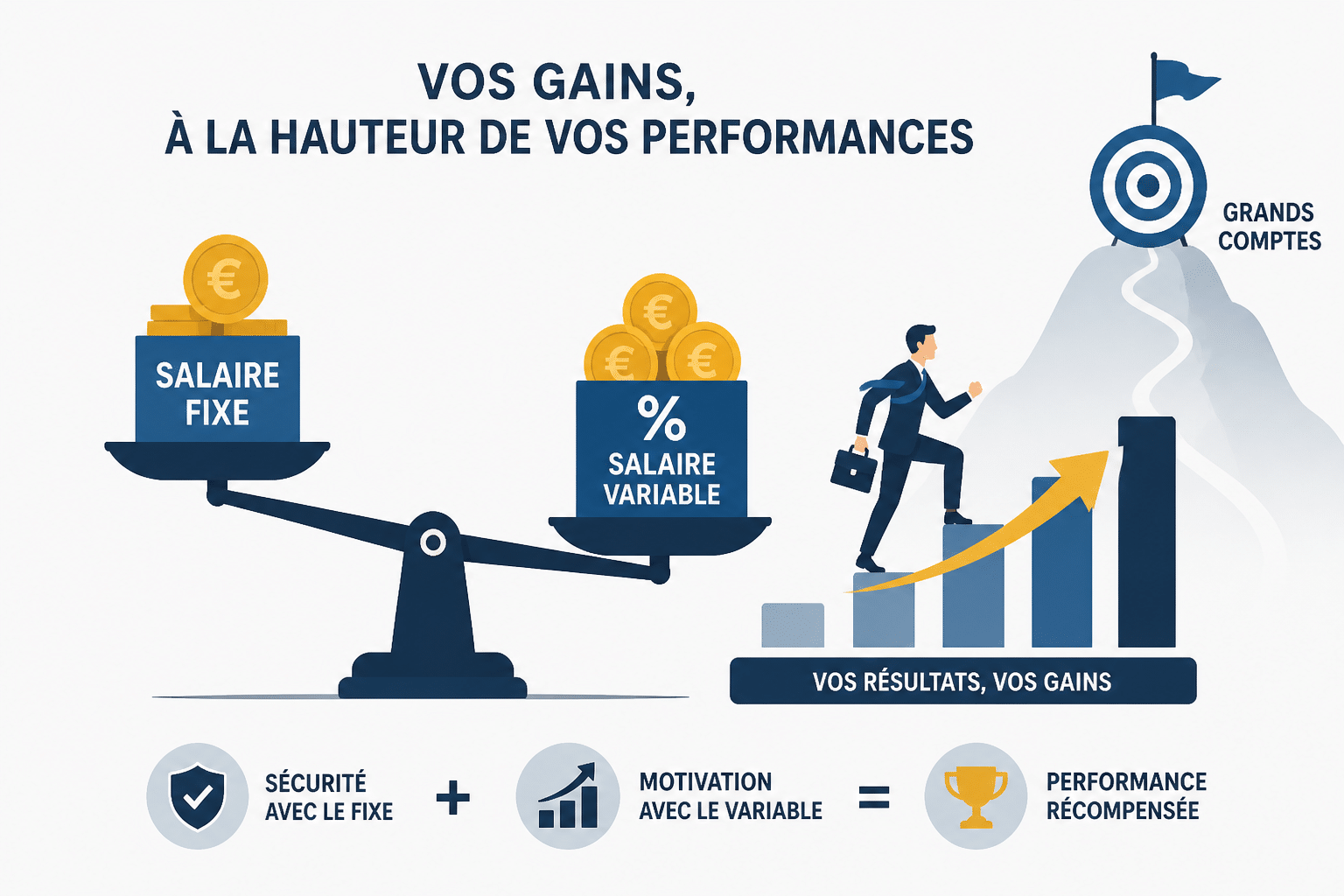 Salaire d'un commercial en France : fixe, variable et débutant 1 Quel est le salaire moyen d'un commercial ?