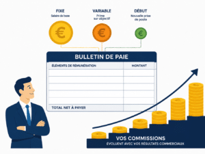 Salaire d’un commercial en France : fixe, variable et débutant