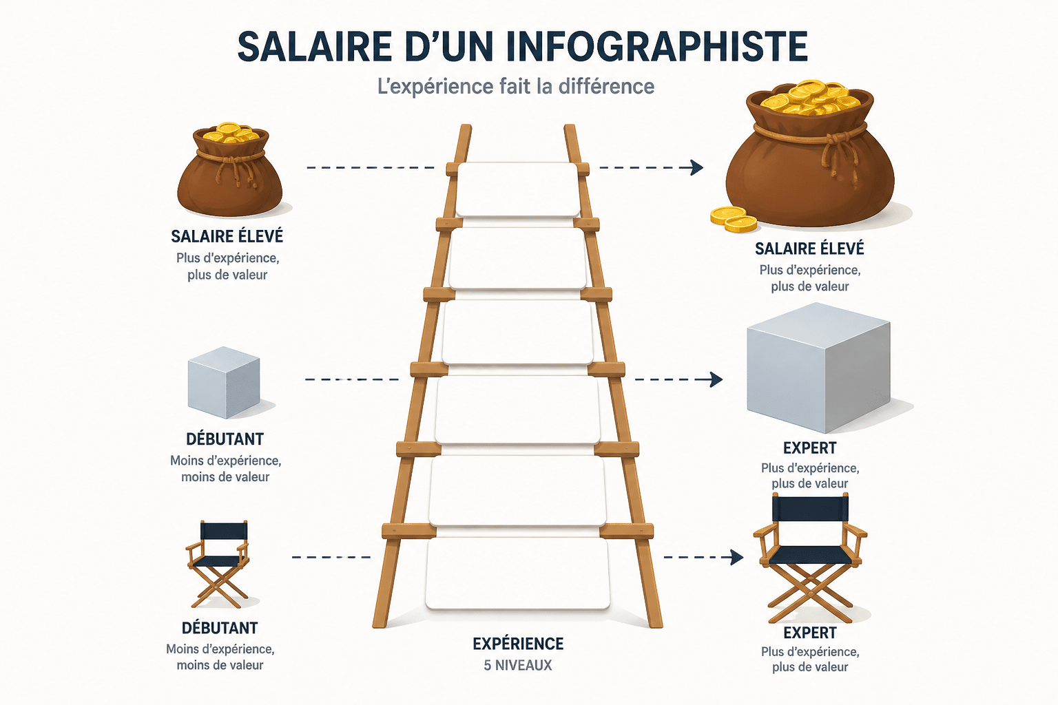 Salaire d'un infographiste en France : débutant à confirmé 3 Quel salaire selon l'expérience ?