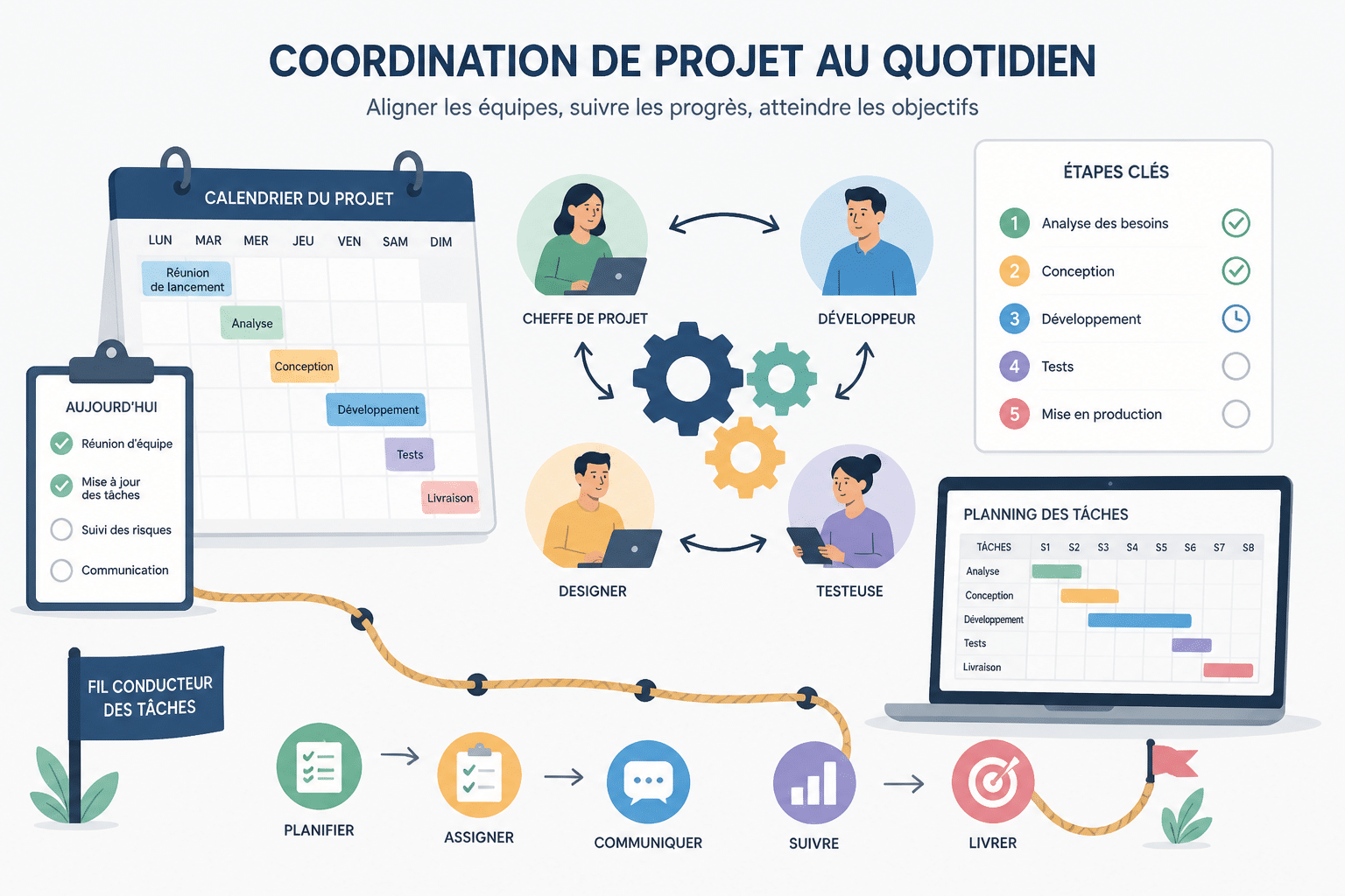 Assistant chef de projet : missions, salaire et évolution vers chef de projet 2 Quelles sont les missions au quotidien ?