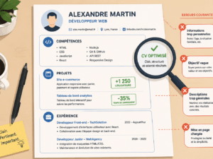 Le CV de développeur web : structure, compétences et erreurs à éviter