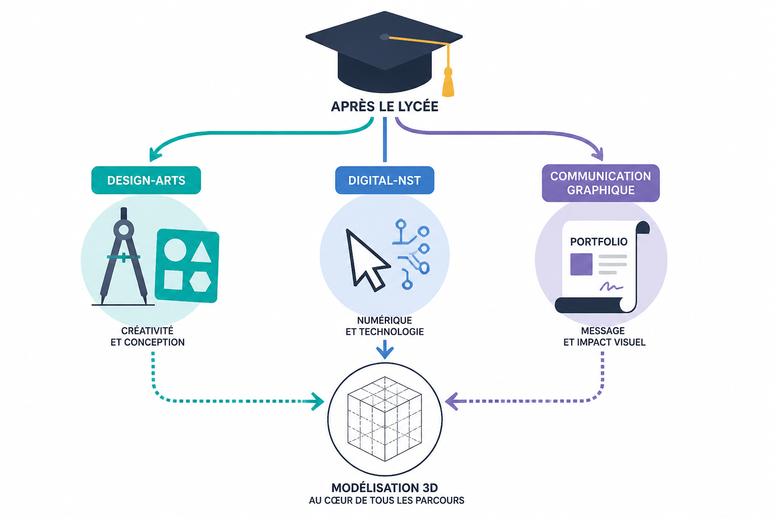 Quelles études pour devenir infographiste ? Parcours et diplômes 2 Quel bac choisir avant les études d'infographie ?