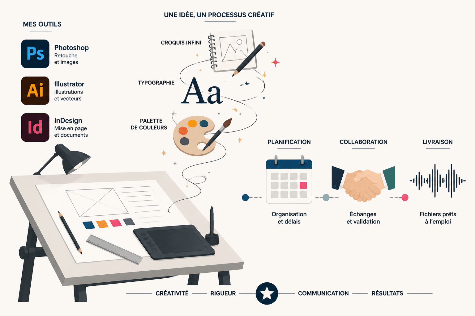 Devenir infographiste en reconversion : compétences et logiciels à maîtriser 3 Quelles compétences faut-il développer ?