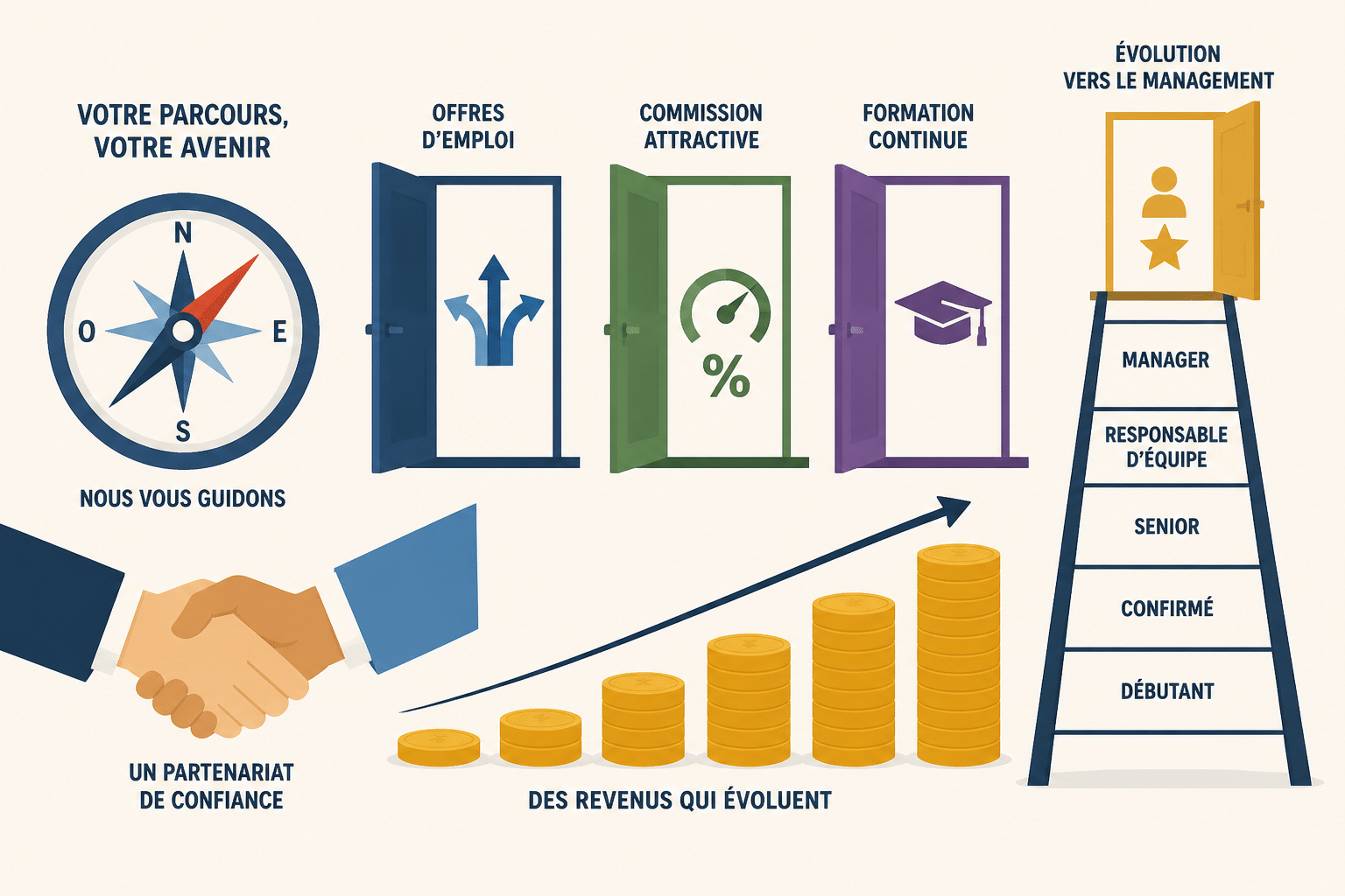 Commercial en reconversion : compétences transférables et premiers pas 1 Pourquoi se reconvertir comme commercial ?