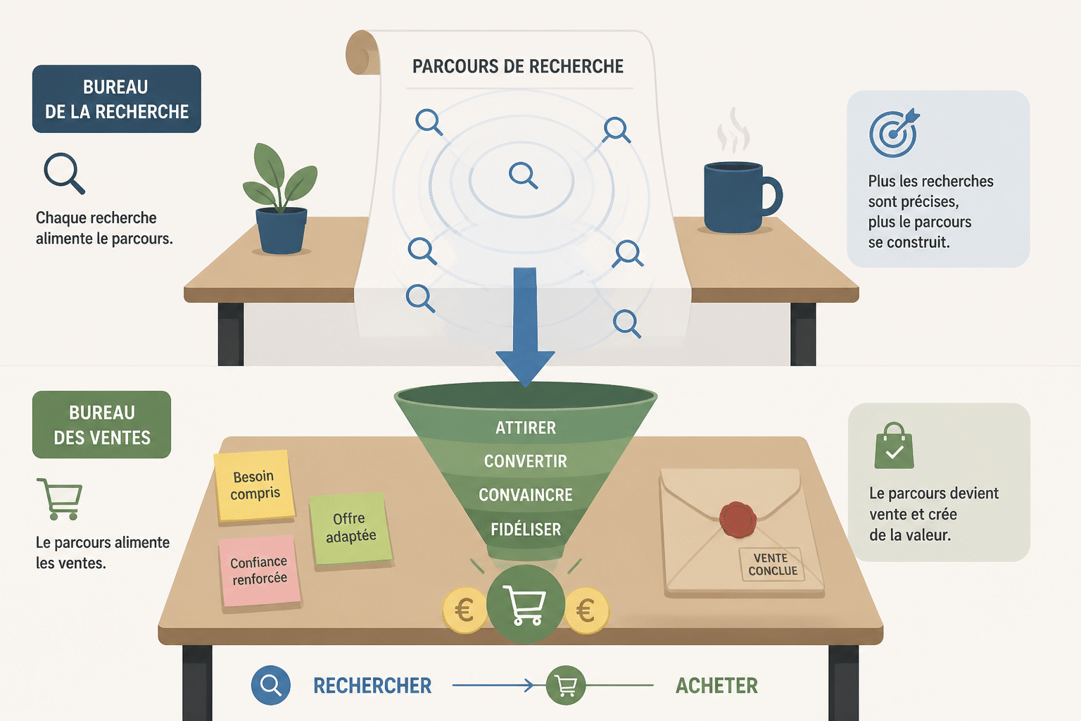 Copywriter et rédacteur web : quelle différence entre ces deux métiers ? 3 Tableau comparatif des deux métiers