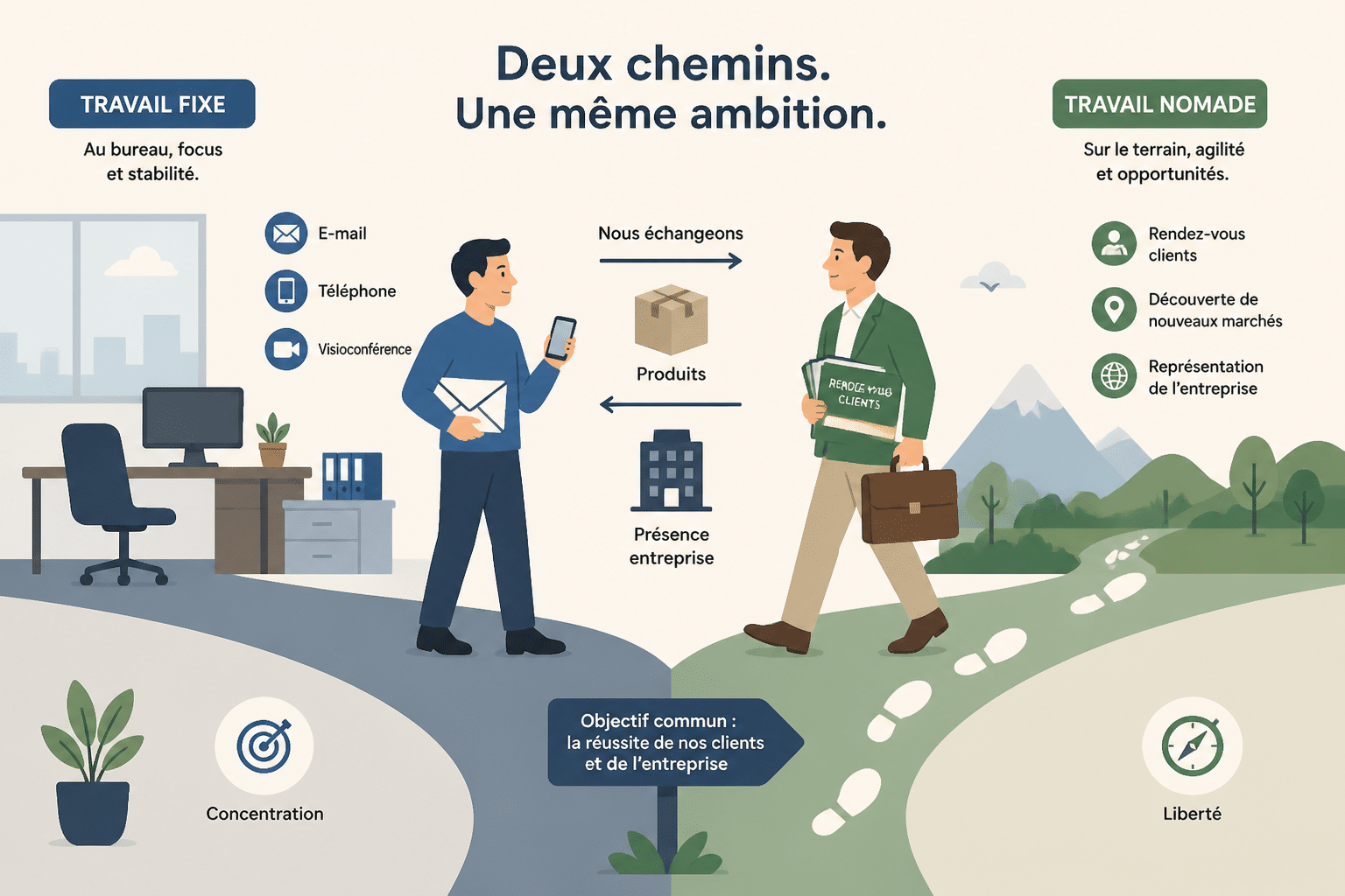 Commercial sédentaire et commercial terrain : quelles différences ? 1 Commercial sédentaire et terrain : de quoi parle-t-on ?