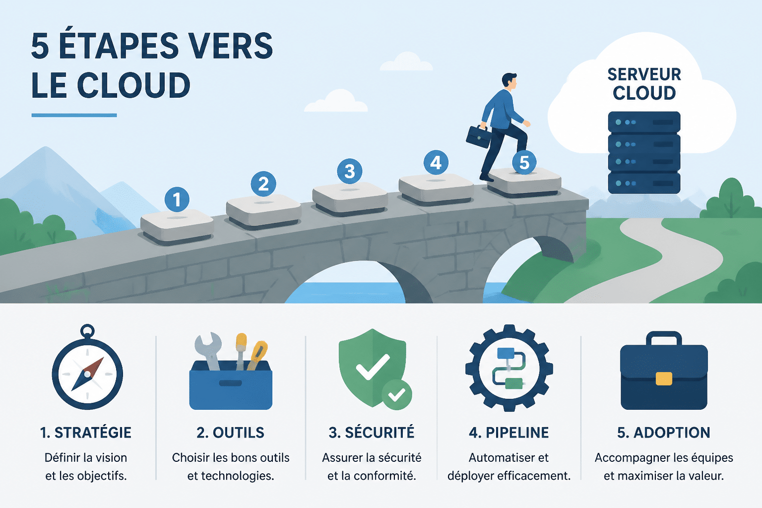 Devenir ingénieur DevOps en reconversion : parcours et compétences 2 Quelles étapes pour réussir sa reconversion DevOps ?