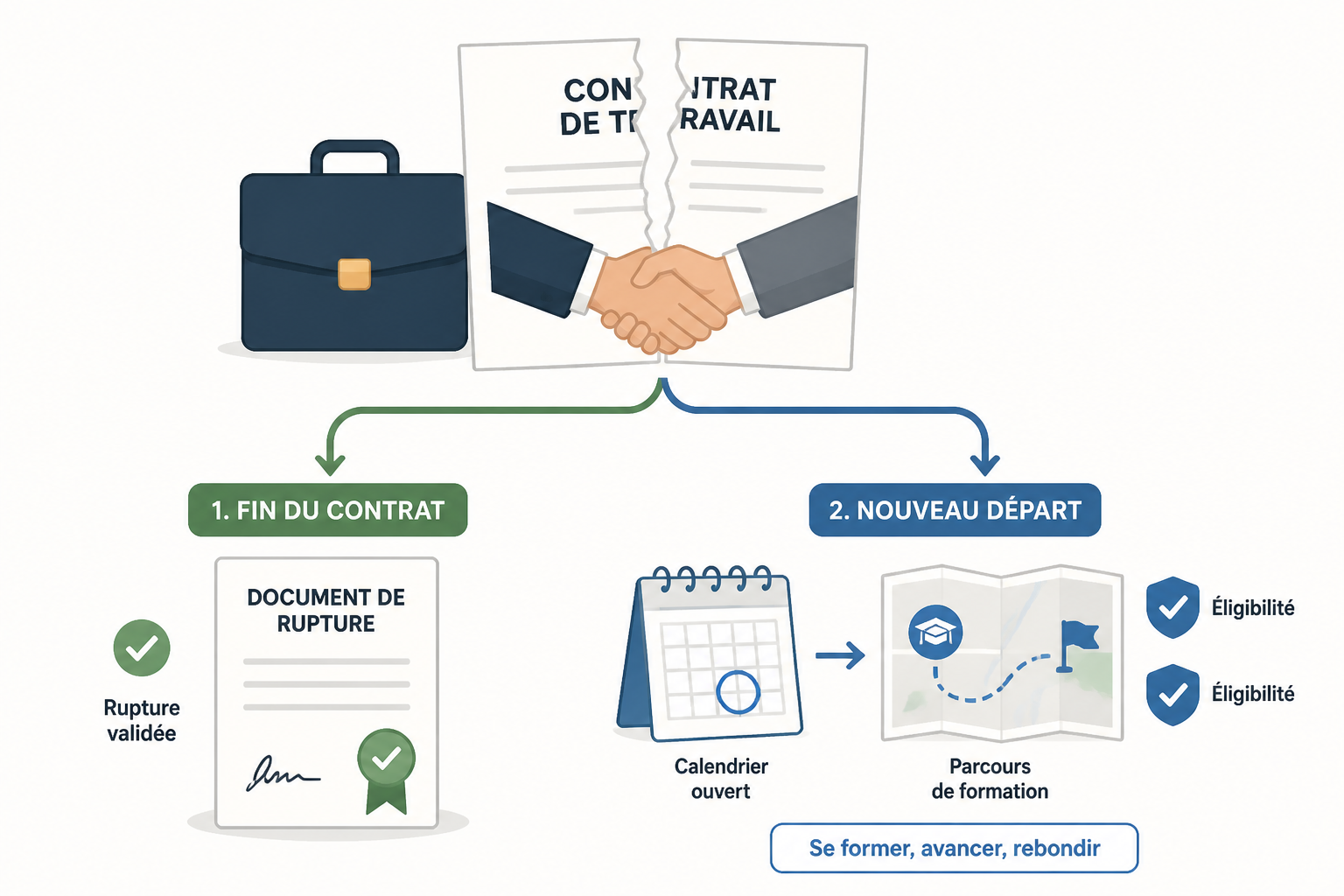 Se reconvertir sans quitter son CDI : les dispositifs qui protègent votre salaire en 2026 3 Comment quitter son CDI pour se reconvertir sans perdre ses droits ?