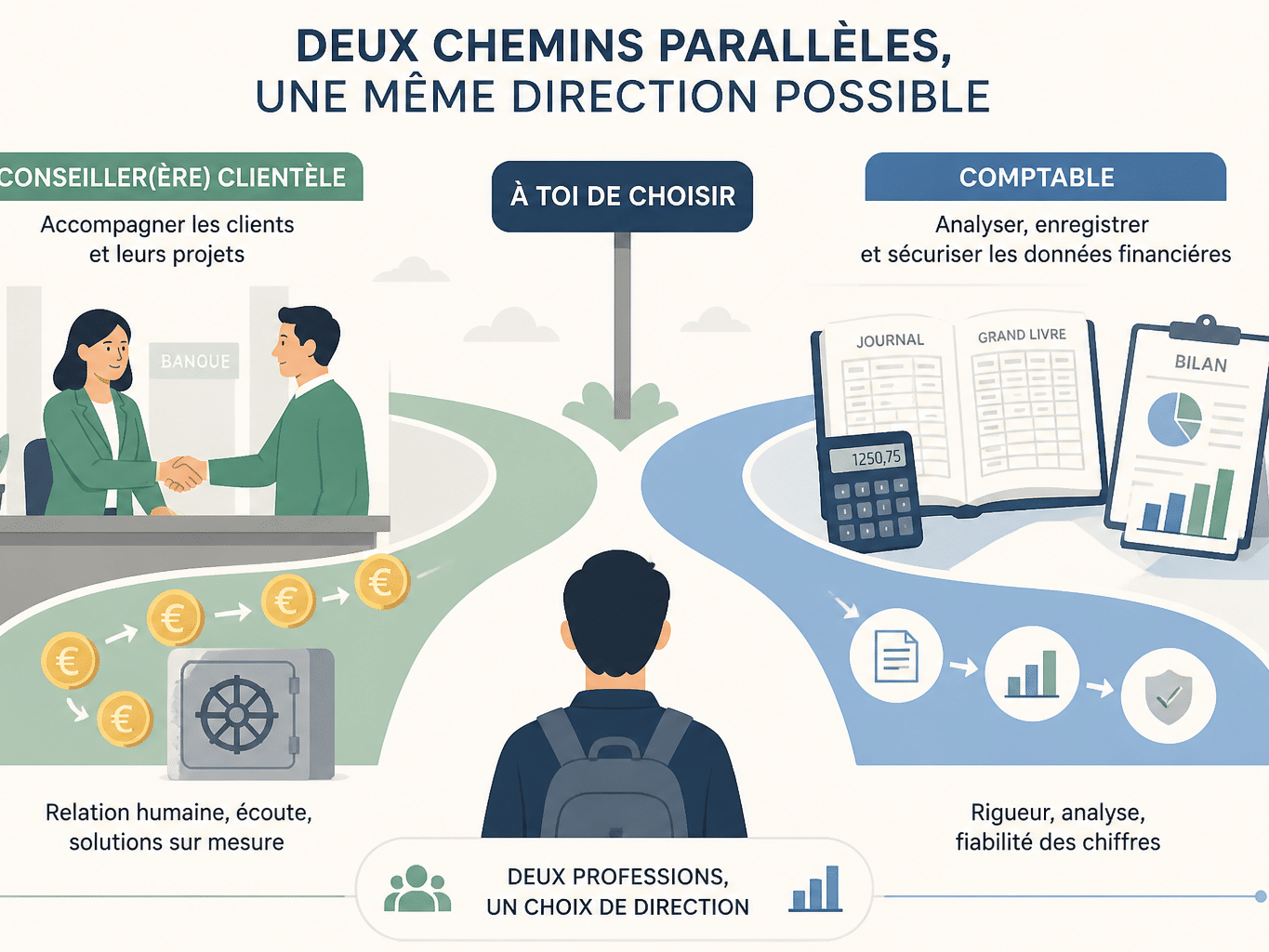 BTS Banque ou BTS Comptabilité Gestion : programme, compétences et débouchés