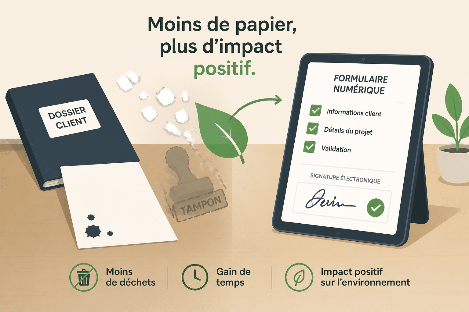 Remplir et signer un dossier d'inscription sans imprimante 1 L'ère du numérique : pourquoi ne plus imprimer pour remplir un dossier ?