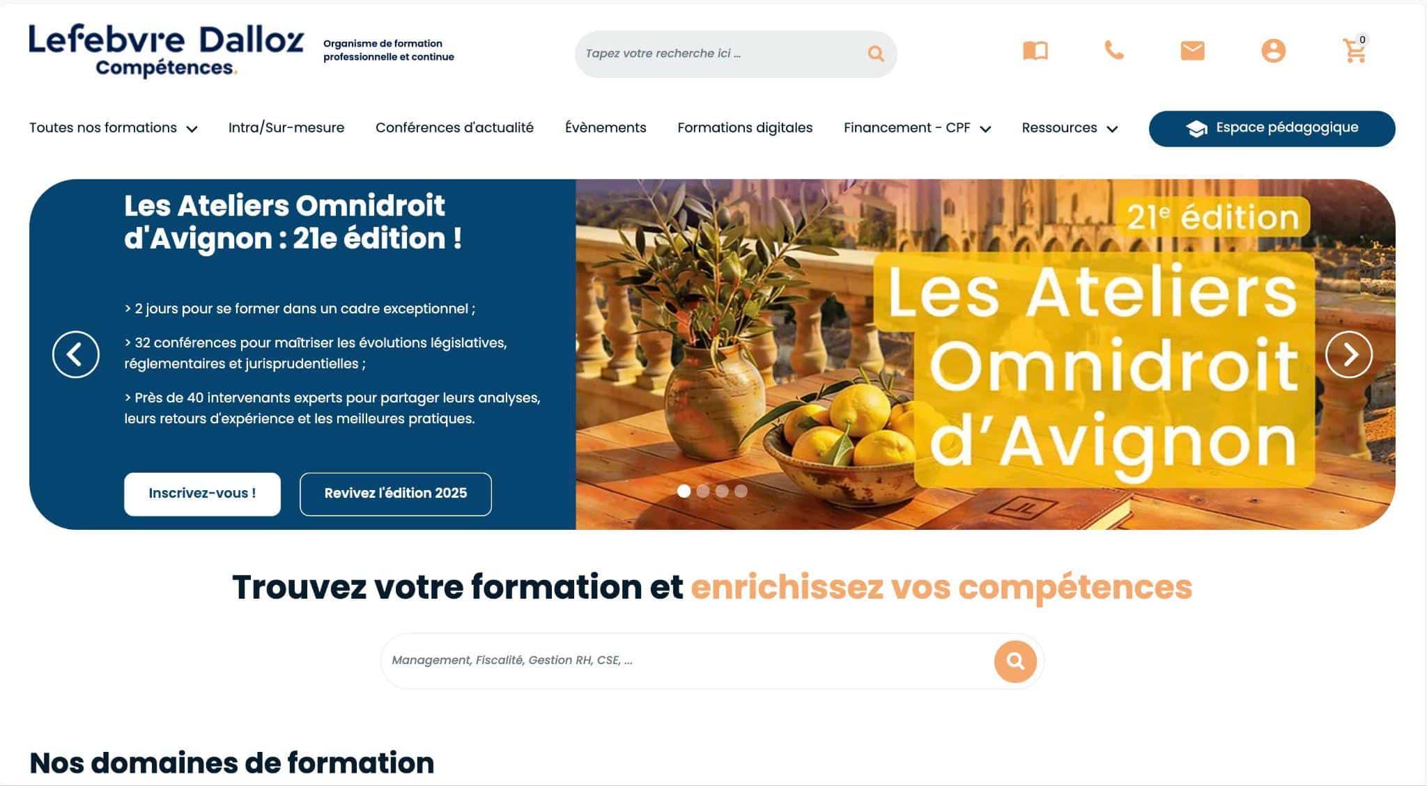 Les meilleures formations en développement personnel en Octobre 2026 : le comparatif 9 Page des formations Lefebvre Dalloz Compétences