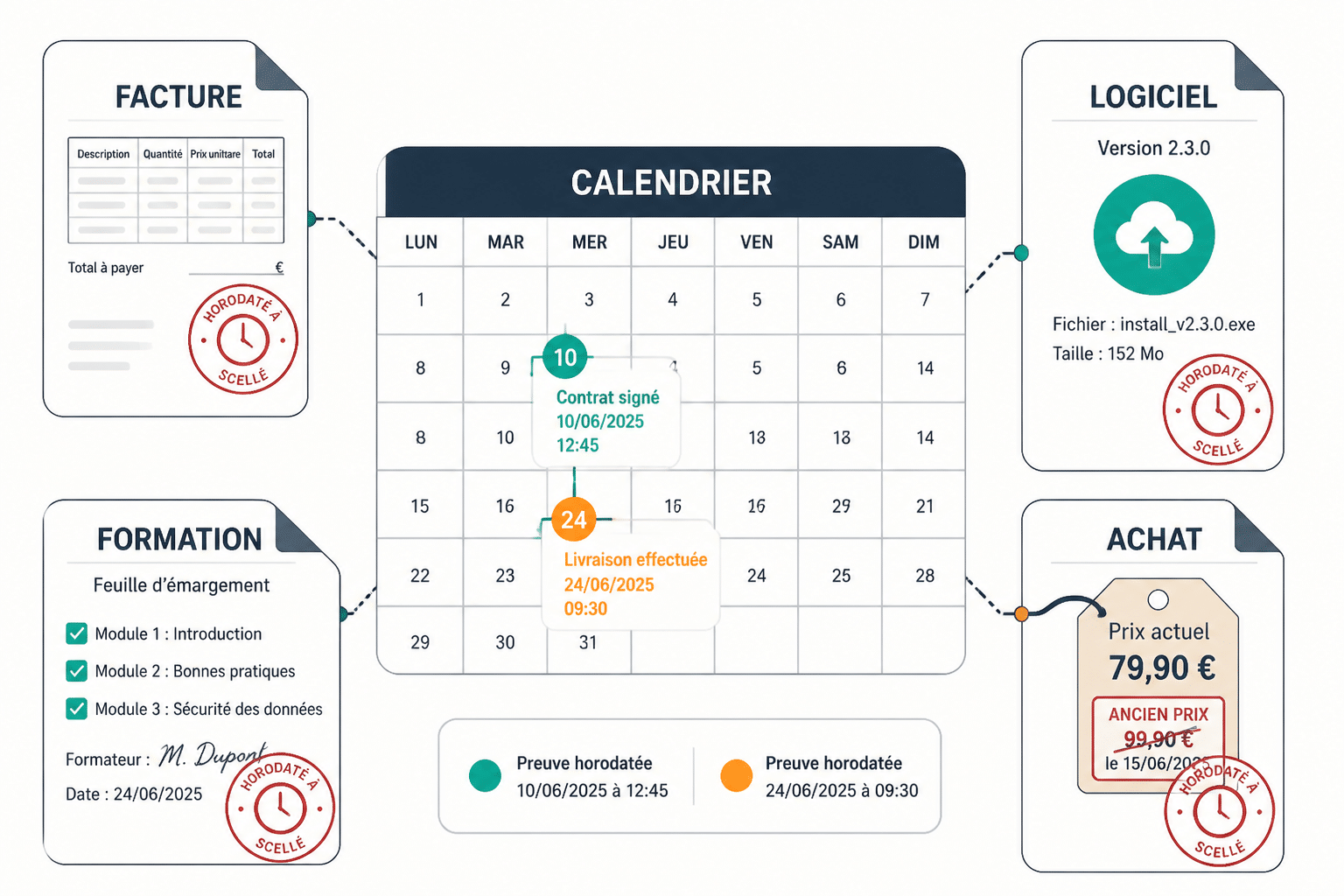 Horodatage électronique : un outil méconnu mais essentiel pour sécuriser vos documents 3 Horodatage document : quatre usages qui pèsent déjà